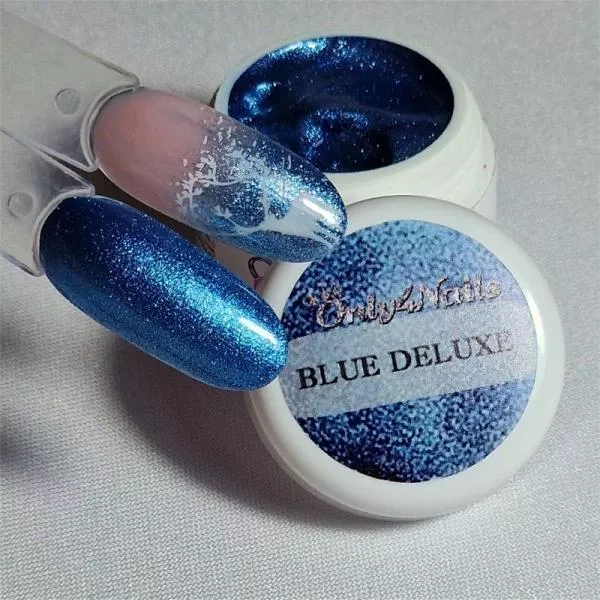 Farbgel Blue Deluxe Gelnails Muster